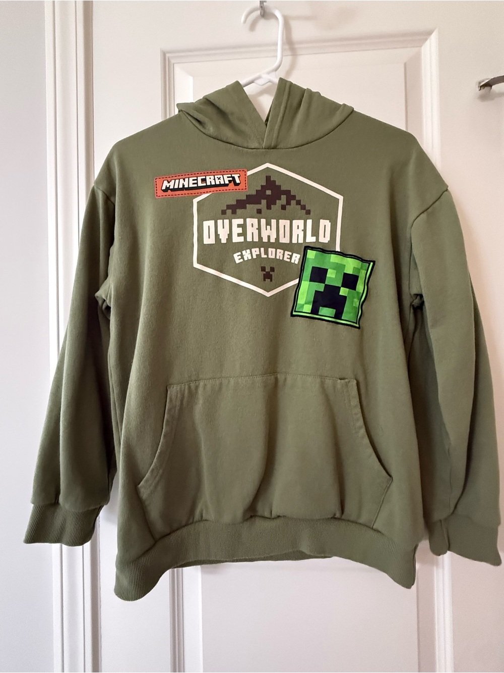 Minecraft Kids Olive Overworld Explorer Hoodie - Size 14/16